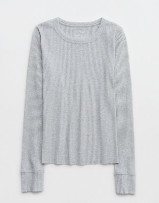 Aerie Fireside Long Sleeve Crewneck T-Shirt