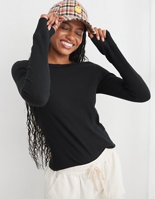 aerie Ribbed Crewneck Sweaters