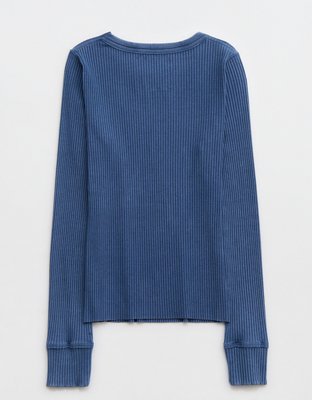 Aerie Fireside Long Sleeve Crewneck T-Shirt