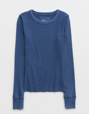 Aerie Fireside Long Sleeve Crewneck T-Shirt