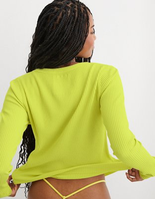 Aerie Fireside Long Sleeve Crewneck T-Shirt