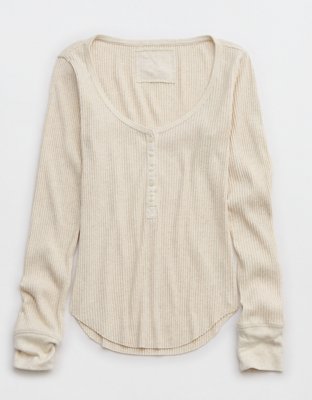 Aerie Essential Henley Layering T-Shirt