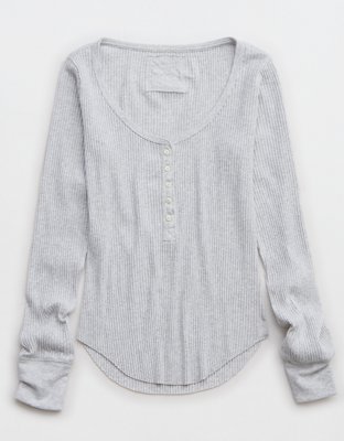 Aerie Essential Henley Layering T-Shirt