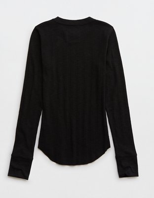T-shirt col rond à superposer essentiel Aerie