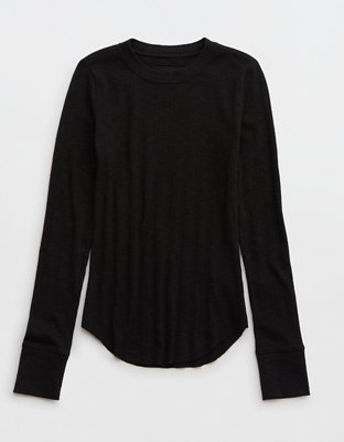 T-shirt col rond à superposer essentiel Aerie