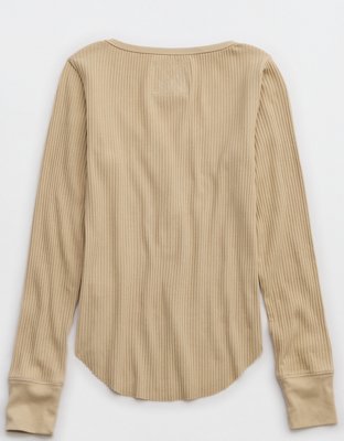 Aerie Essential Henley Layering T-Shirt