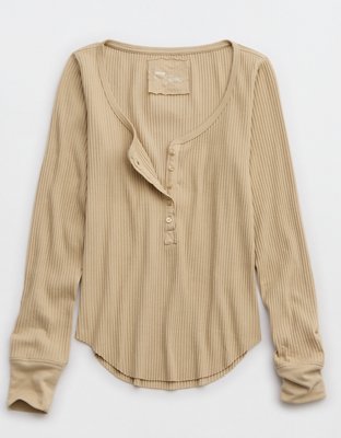 Aerie Essential Henley Layering T-Shirt