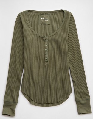 Aerie Essential Henley Layering T-Shirt