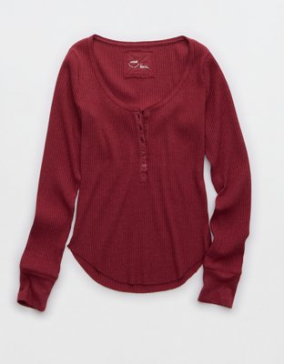 Aerie Essential Henley Layering T-Shirt