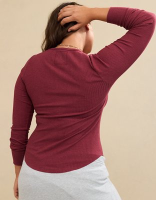 Aerie Essential Henley Layering T-Shirt