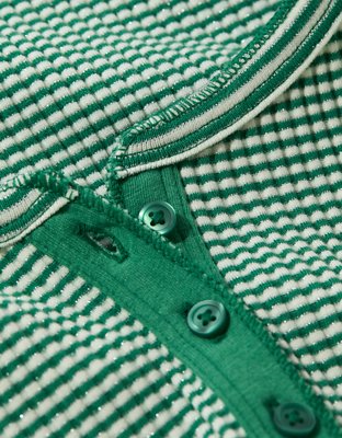 Aerie T-shirt Esencial con Cuello Henley para Usar en Capas