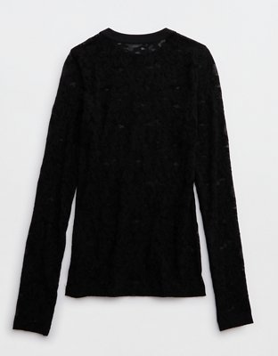 Aerie Essential Lace Layering T-Shirt