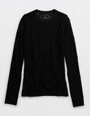 Aerie Essential Lace Layering T-Shirt