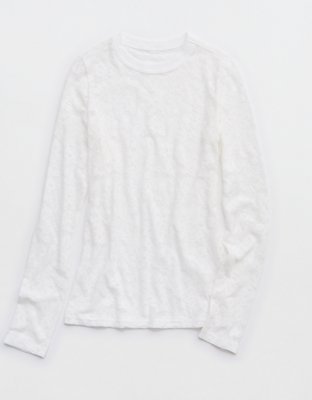 Aerie Essential Lace Layering T-Shirt