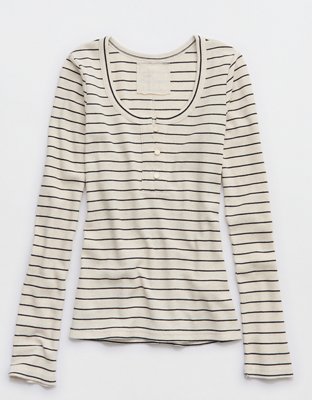 Aerie Essential Henley Layering T-Shirt
