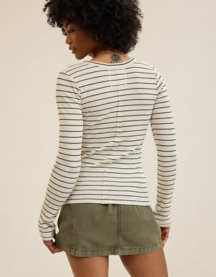 Aerie Essential Henley Layering T-Shirt