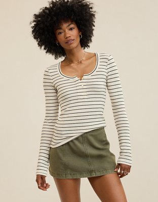 Aerie Essential Henley Layering T-Shirt