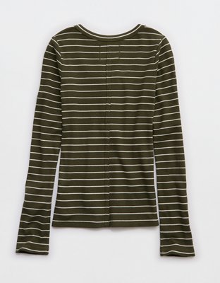 Aerie Essential Henley Layering T-Shirt