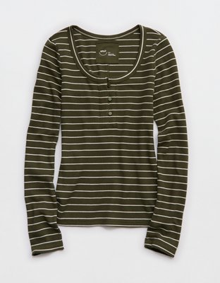 Aerie Essential Henley Layering T-Shirt