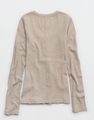Aerie Essential Henley Layering T-Shirt