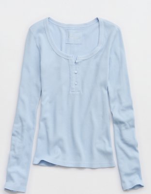 Aerie Essential Henley Layering T-Shirt
