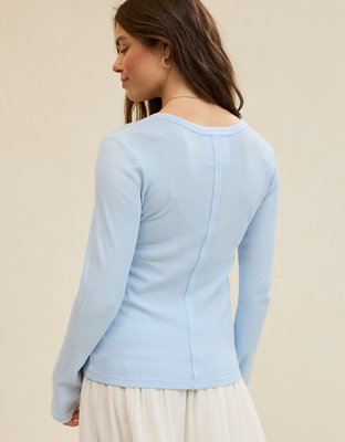 Aerie Essential Henley Layering T-Shirt