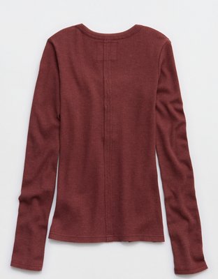 Aerie Essential Henley Layering T-Shirt