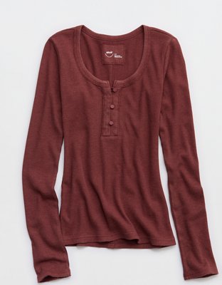 Aerie Essential Henley Layering T-Shirt