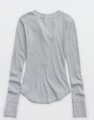 Aerie Essential Henley Layering T-Shirt