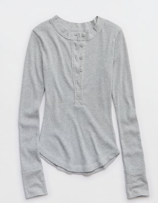Aerie Essential Henley Layering T-Shirt