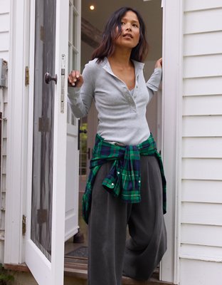 Aerie Henley Essential Layering T-Shirt