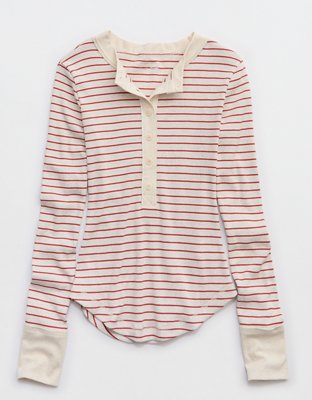 Aerie Essential Henley Layering T-Shirt