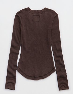 Aerie Essential Henley Layering T-Shirt