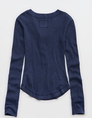 Aerie Essential Henley Layering T-Shirt