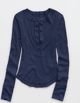 Aerie Essential Henley Layering T-Shirt