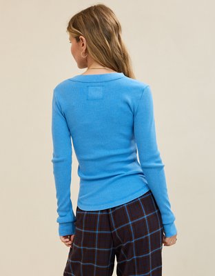 Aerie Henley Essential Layering T-Shirt