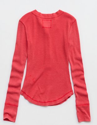 Aerie Essential Henley Layering T-Shirt