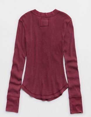 Aerie Essential Henley Layering T-Shirt