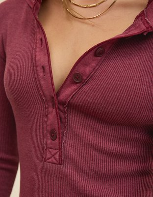 Aerie Henley Essential Layering T-Shirt