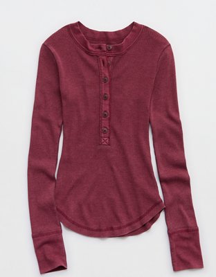 Aerie Henley Essential Layering T-Shirt