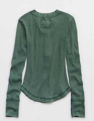 Aerie Essential Henley Layering T-Shirt