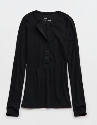 Aerie Essential Henley Layering T-Shirt