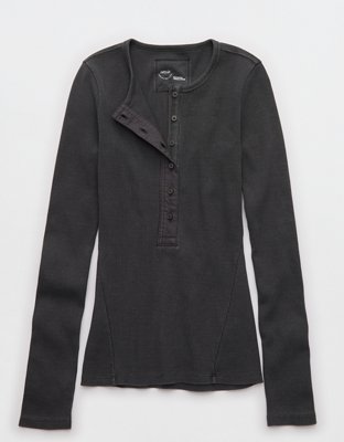 Aerie Essential Henley Layering T-Shirt