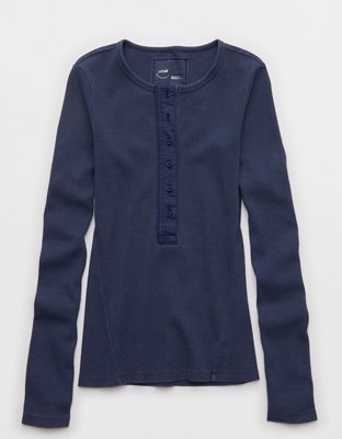 Aerie Essential Henley Layering T-Shirt