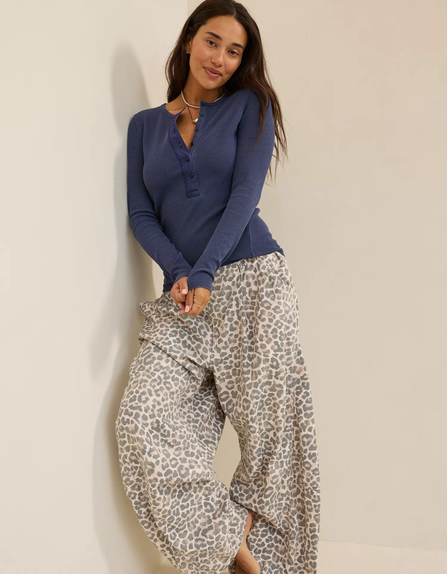 Aerie Essential Henley Layering T-Shirt - thumbnail 5