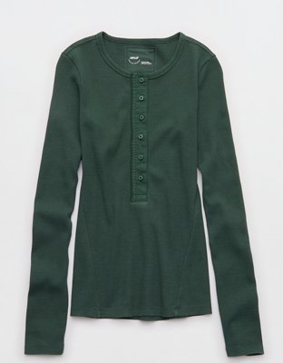 Aerie Essential Henley Layering T-Shirt