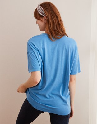 Женские футболки Aerie Oversized Distressed Boyfriend T-Shirt — фото 2