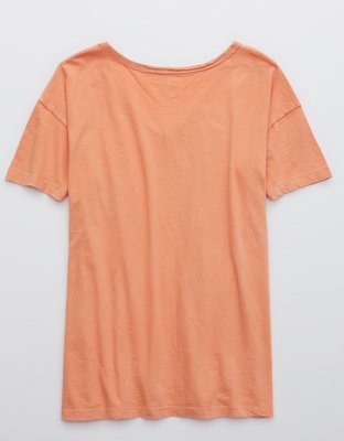 Aerie Distressed VNeck Boyfriend TShirt