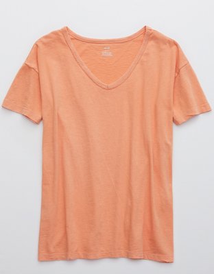 Aerie Distressed VNeck Boyfriend TShirt