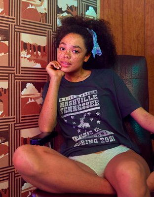 Aerie Distressed Boyfriend T-Shirt